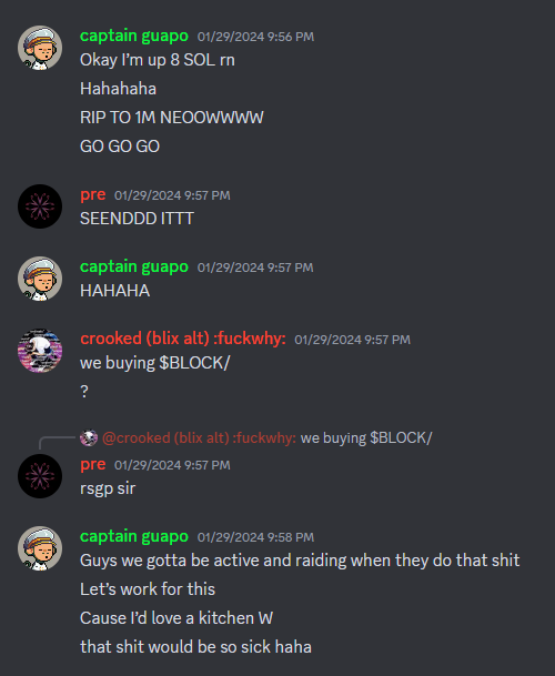 We are cooking here in the Kitchen!

Good calls from our Executive Chef Guapo.

#NFT #Crypto #CryptoCooks