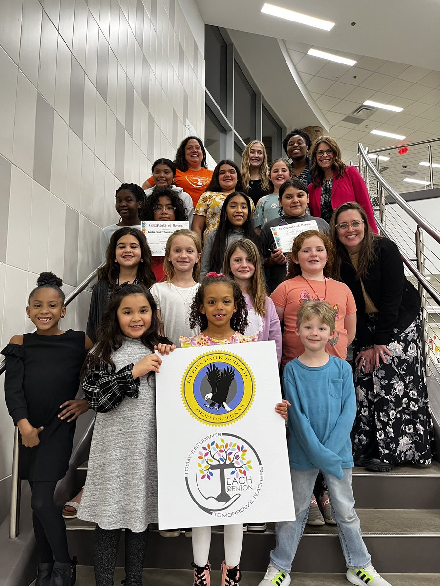 These <a href="/EversParkElem/">EversParkElementary</a> Teach <a href="/DISDTeachDenton/">Teach Denton</a> students are our future! We loved celebrating them this evening. Each one is so special. Thank you parents and sponsors for supporting their love of learning and growing! We are Eagles! <a href="/dentonisd/">Denton ISD</a> #learngrowinclude