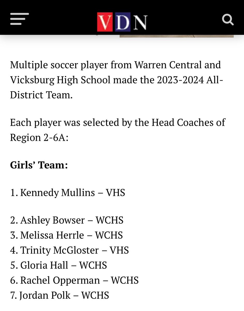 Made All-District this season! <a href="/GoJSUTigersSOC/">Jackson State Soccer</a> <a href="/worldsoccertalk/">World Soccer Talk</a> <a href="/ICC_Soccer/">ICC Soccer</a> <a href="/USYouthSoccer/">US Youth Soccer</a> <a href="/socceramerica/">SoccerAmerica</a> <a href="/AlcornSoccer/">Alcorn Women's Soccer</a> <a href="/aamuwsoc/">Alabama A&M Soccer</a>