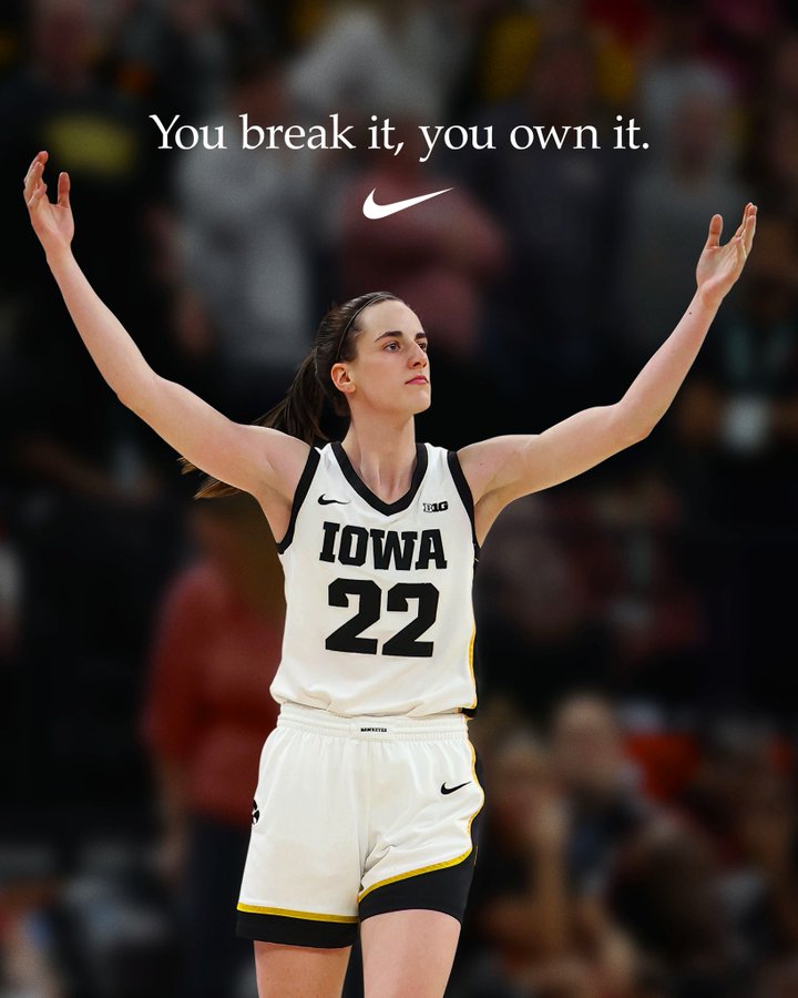Caitlin Clark just shattered the all-time women’s NCAA basketball scoring record. 

Like <a href="/Nike/">Nike</a> said, "You break it, you own it."

The future is bright for Caitlin Clark &amp; ALL of women's sports.