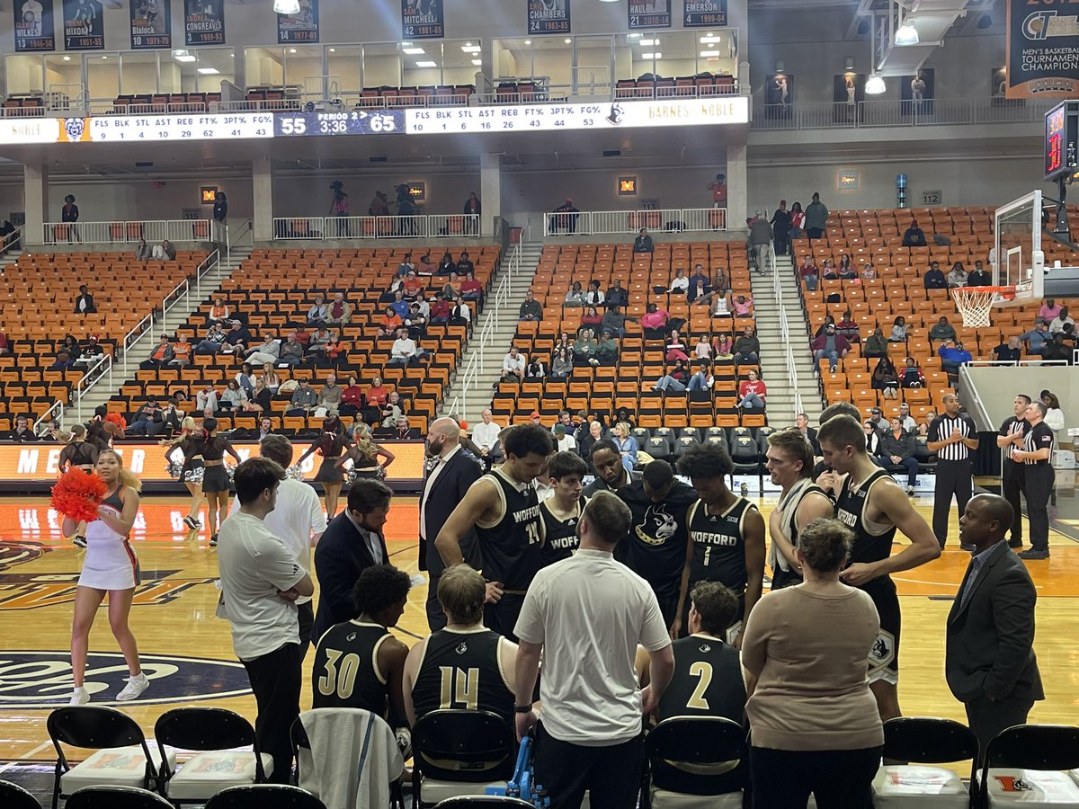 Got to see my guy <a href="/ant1arrington/">Ant Arrington🦍</a> play last night.

Typical productive performance. Hit two big 3’s in the 1st half to pull Wofford within striking distance. Then hit the dagger in the 2nd half to extend the lead to double digits in a 73-60 road win. 

Ant had 11p (4-8fg), 2r, 2a,