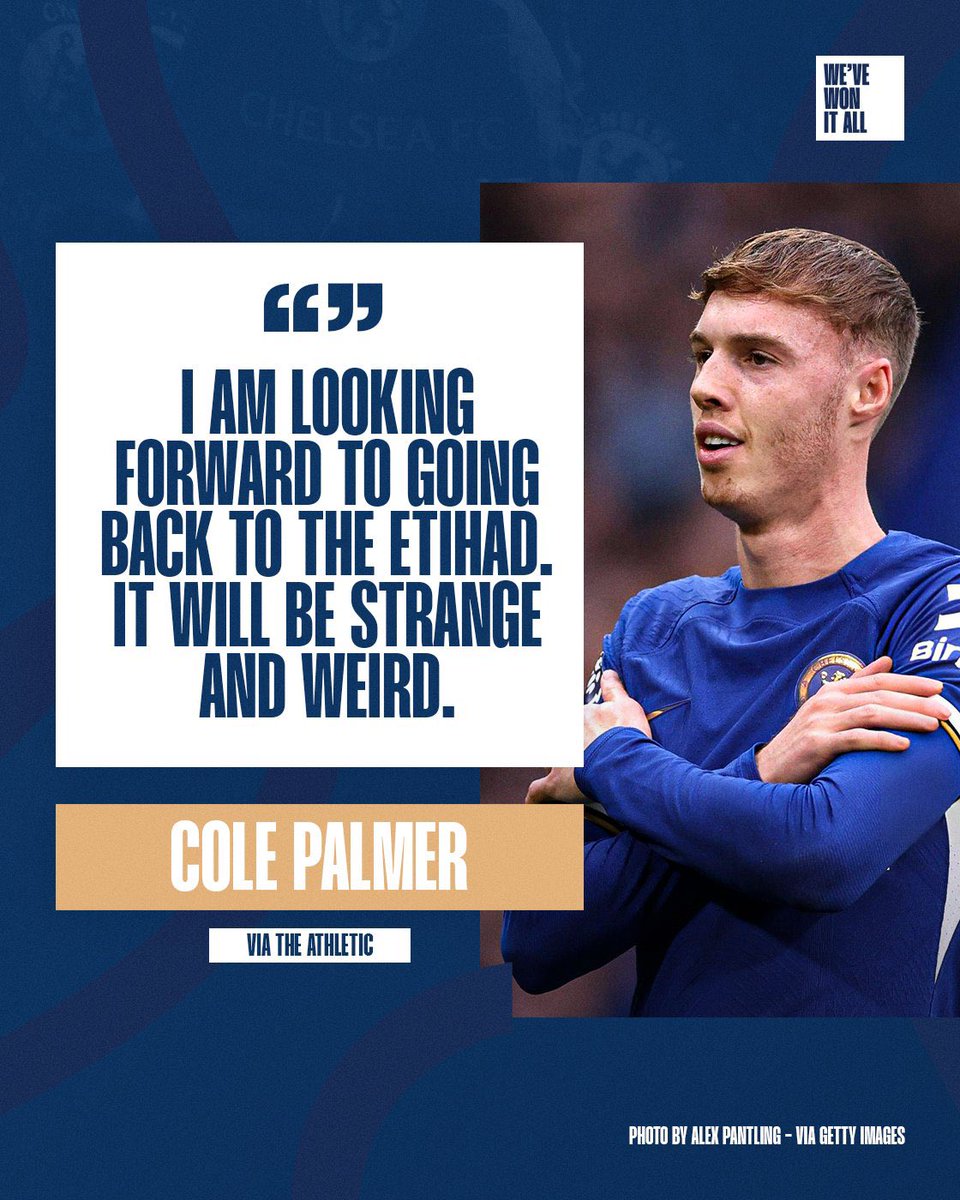 Cole Palmer is looking forward to our Man City game away.