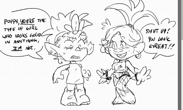 Anyways poprocks outfit swap doodle I did a while ago 🫶 