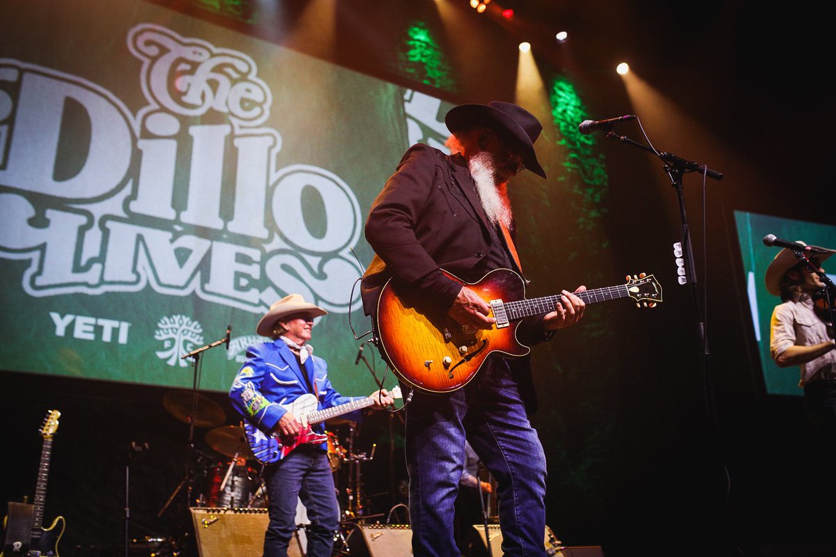 TxMusicMag's tweet photo. .@RayBensonAATW &amp; @TheWillBeckmann were at @acllive tonight to celebrate the release of @AustinFC’s new jersey, which pays tribute to iconic music venue Armadillo World Headquarters. Plus, more news about the ’Dillo soon. 👀 https://t.co/8HmTN8eYDk