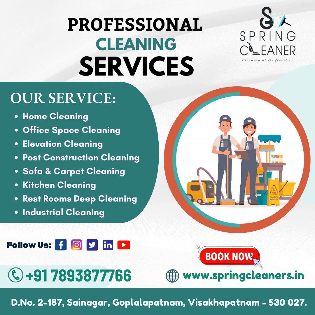 SpringCleanerr's tweet photo. Best Cleaning Service in Visakhapatnam.
  OUR SERVICES 
* Kitchen Cleaning * WashRoom Cleaning * WaterTank Cleaning * Sofa Cleaning  

For more info call us:+📞91 7893877766" 

 #springcleaners #allhomecleaningservicesinvizag #anyhousecleaningservices #apartmentdeepcleanservice https://t.co/Q4wJBD65Hb