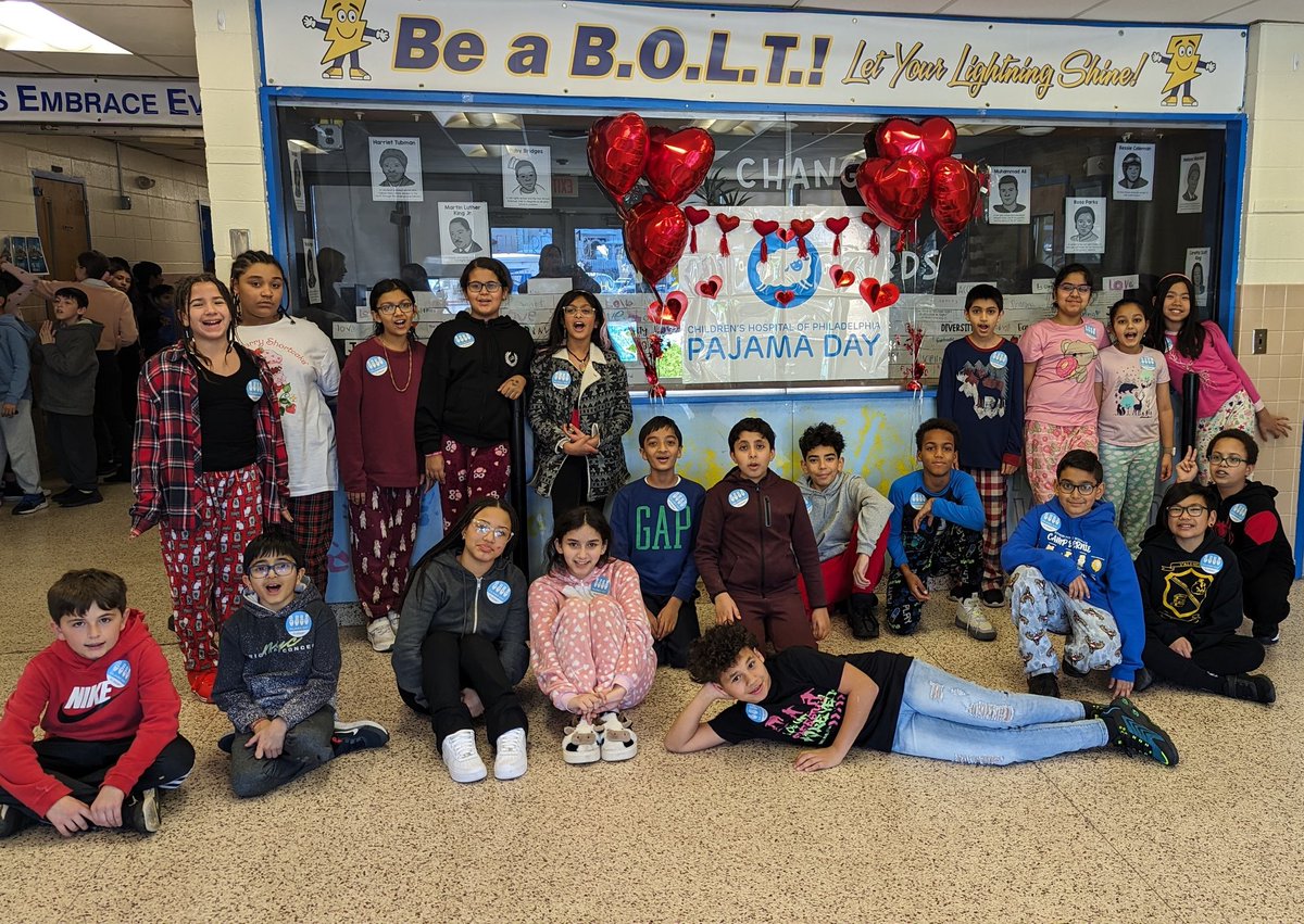 BenFranklinES's tweet photo. Thank you to all the staff, students, and their families for supporting CHOP and our school wide pajama day on Feb 14. We raised $1300.00! #shinebrightedison https://t.co/9Sigdn8zvE