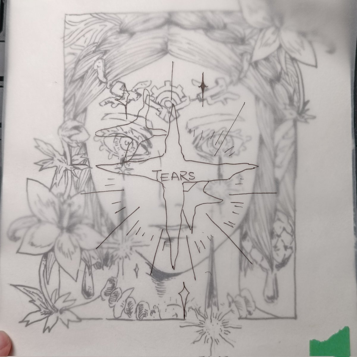 给朋友的,用硫酸纸当保护罩了! 