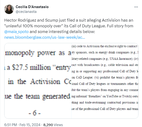 TheFlank's tweet photo. 🚨 BREAKING: @H3CZ and @scump are SUING Activision!