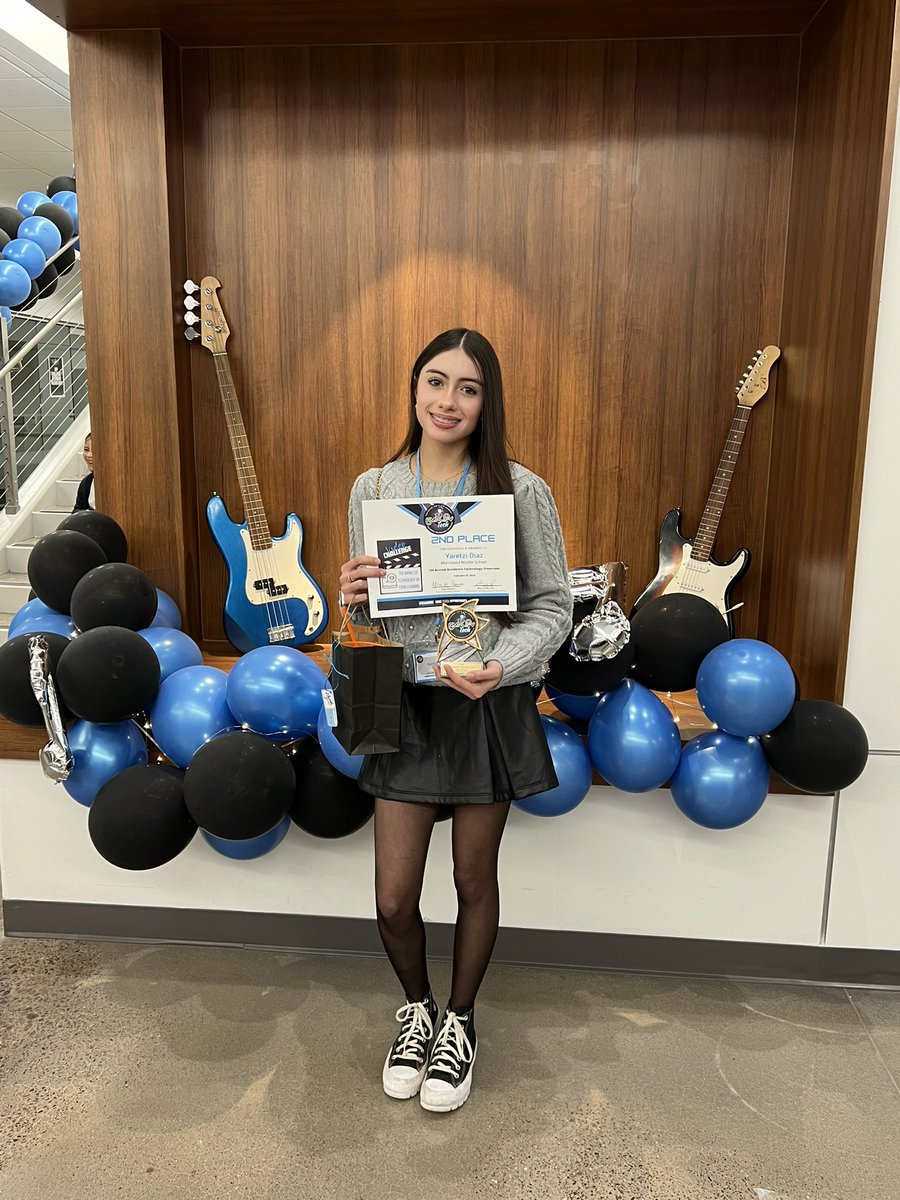 Our Moose Scholar amplified her technological skills at the 7th Annual Academic Technology Showcase. Congratulations to our 2nd place winner in Video Challenge!! @Montwood_MS