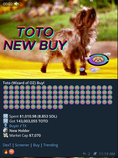 TOTO solana tweet media