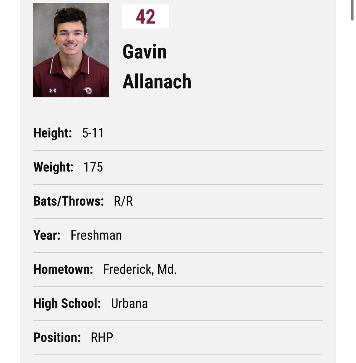 urbanabaseball's tweet photo. Best of luck to our former Hawks as they begin their college baseball season this month. So proud of these young men!!!
@Urbana_Hawks @UHS_FCPS @EliDeRossi21 @KeeganJ2023 @bcyagesh45 @gavinallanach https://t.co/4zaMNtKFaO