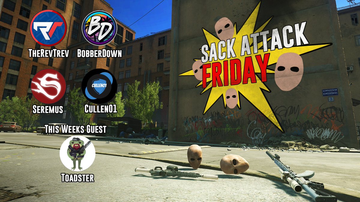 bobberdownttv's tweet photo. TOMORROW! THE SONS OF SACK are joined by none other than @ToadsterTweets https://t.co/gBQjVTNkoF