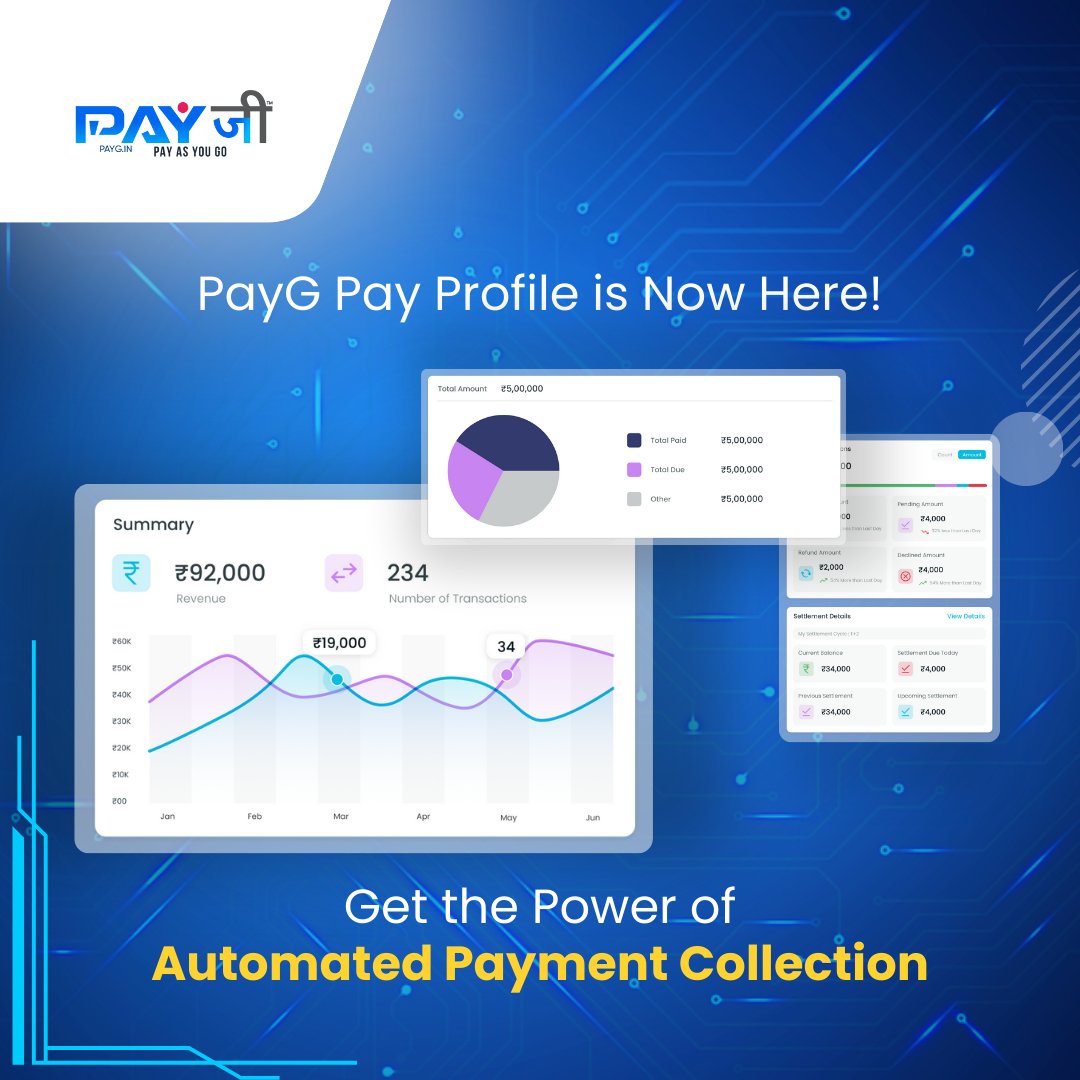 PayGIndia's tweet image. Payment collection will no longer be a problem - PayG Pay Profile brings the power of automation into your hands; now, collect payment from all your customers in one go.

➡ payg.in/pay-profile.ht…

#paymentcollection #payprofile #paymentforms #payg