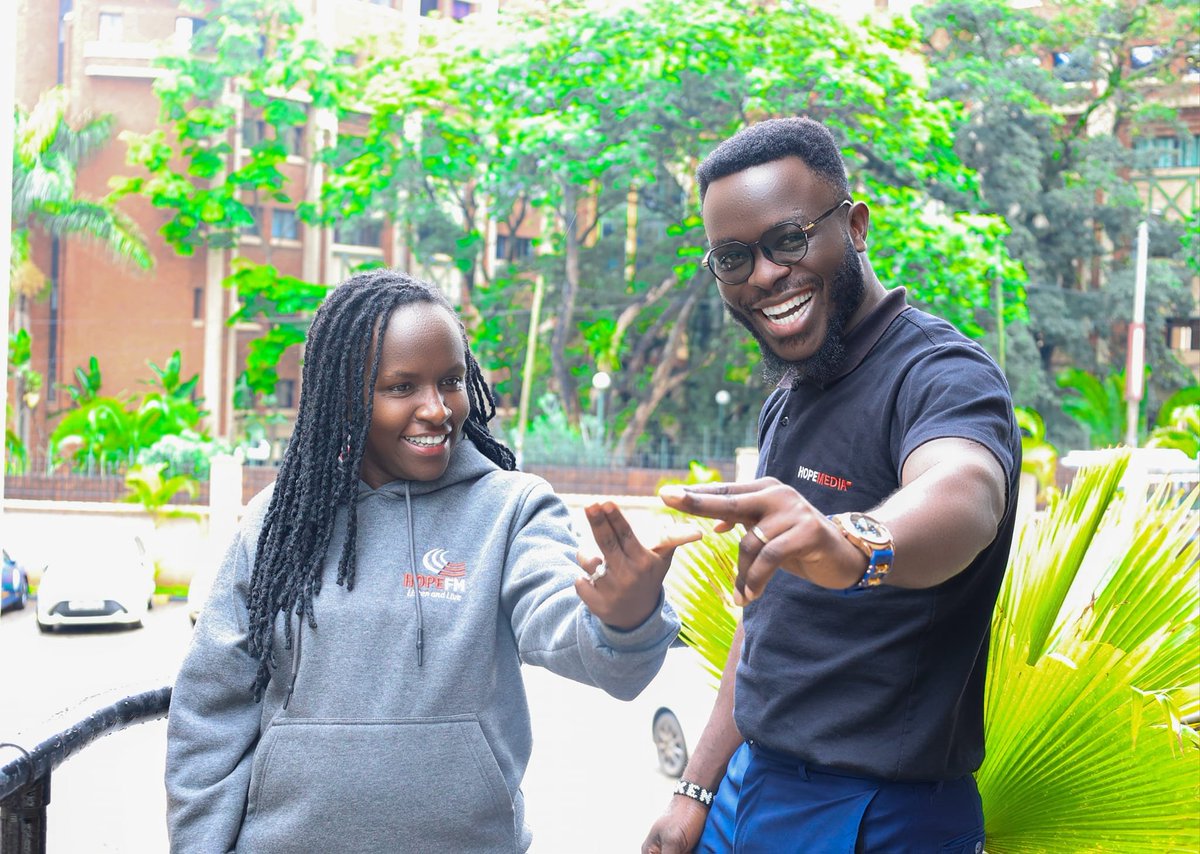 HopeFMLive's tweet image. Such an #EasyFriday morning as we #Activate the weekend with @sharon_Naitore  &amp;amp;  @Favoured_Franc  We bless the Lord God for His goodness over our lives.
Good morning? Where are you activating from?
Call/WA 0717400555 | SMS 20933 | @hopefmlive
#SharonAndFranc