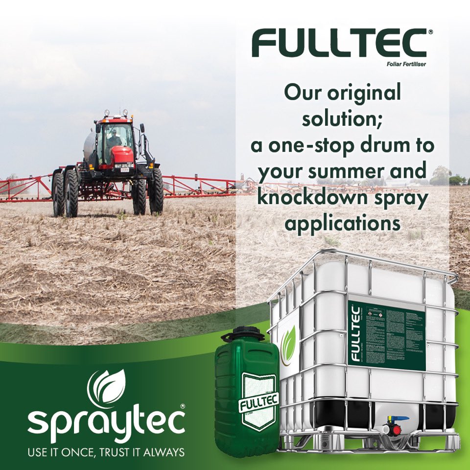 spraytec_aus's tweet photo. Considering a quality additive for your summer spray applications?

Meet our original driver #FULLTEC, the pioneer of our portfolio and a constant throughout our years of global growth! 

🌎 Over 15 years in the global market
 🧪 Low use rate
🌱 Proven Australian performance https://t.co/WXm3Ygwe7p