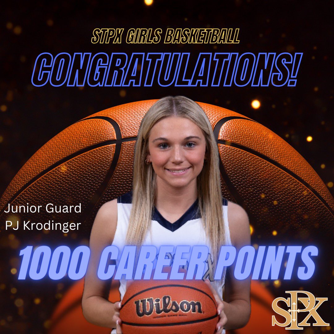 StPXGirlsBball's tweet image. Congratulations to Jr PJ Krodinger for scoring her 1,000th point of her career!! We are proud to call you a Lancer and you prove it in all you do!!
@stplancersports 
@STPXLancerBB 
@myleaderpaper