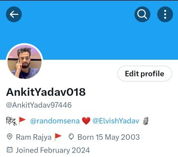 dhal_d74087's tweet photo. Follow backup account of @AnkitYadav97446 his main I'd  @AnkitYadav685 reach get down due to reporting 

#ElvishArmy #ElvishYadav https://t.co/6CAz1x5OoE