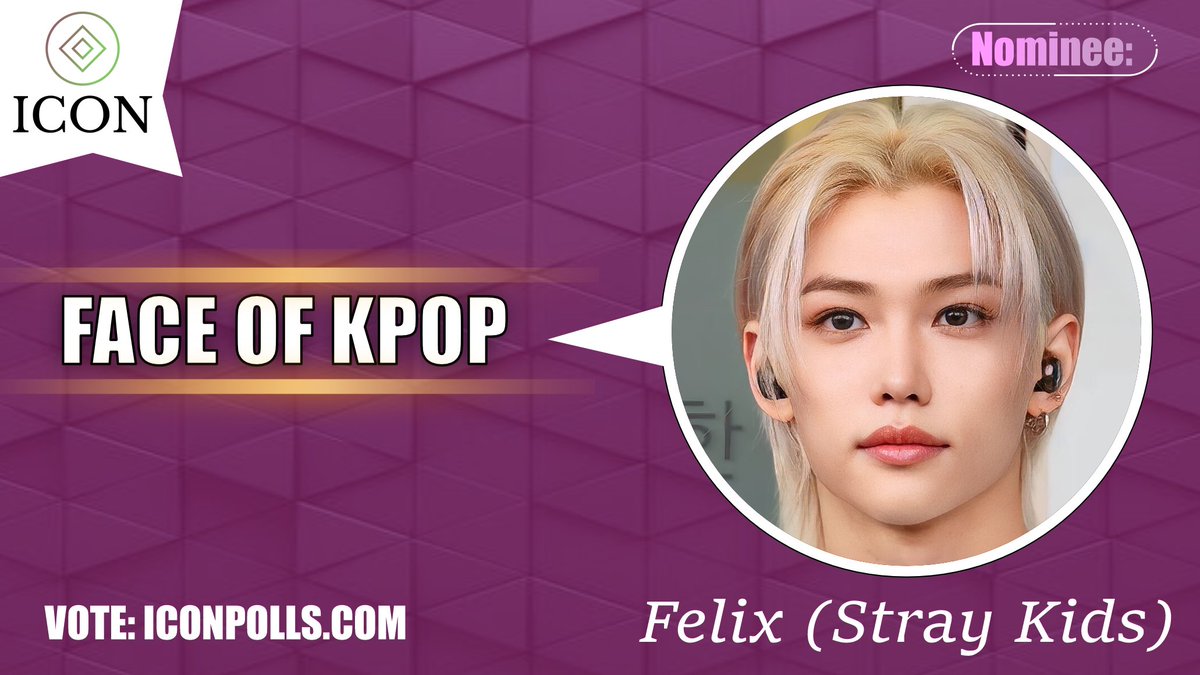 Trendy Stray Kids FELIX has been nominated for the Face Of K-pop 2024 ICON charity campaign. CAST YOUR IMPORTANT VOTES: iconpolls.com/poll/the-face-… #StrayKids #FelixLee Cc: @Stray_Kids