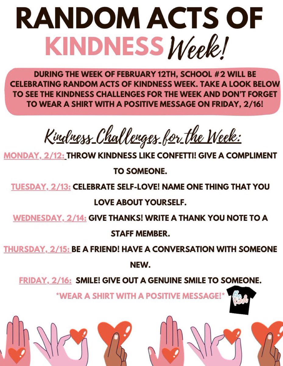 🩷 RANDOM ACTS OF KINDNESS WEEK! 🩷