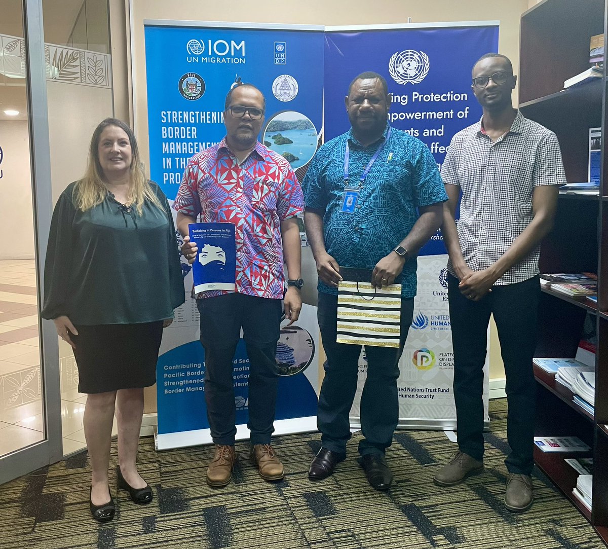 IOM Fiji Chief of Mission met with the World Vision International team from Fiji and Solomon Islands and discussed areas of cooperation on disaster resilience, climate change, GBV and protection of women and children. IOM looks forward to working closely with WVI in the Pacific