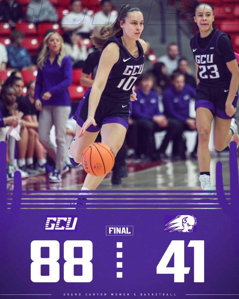 𝗟𝗢𝗣𝗘𝗦 𝗪𝗜𝗡!! 💥 The record improves to 21-4 overall and 13-1 in WAC play. #LopesUp