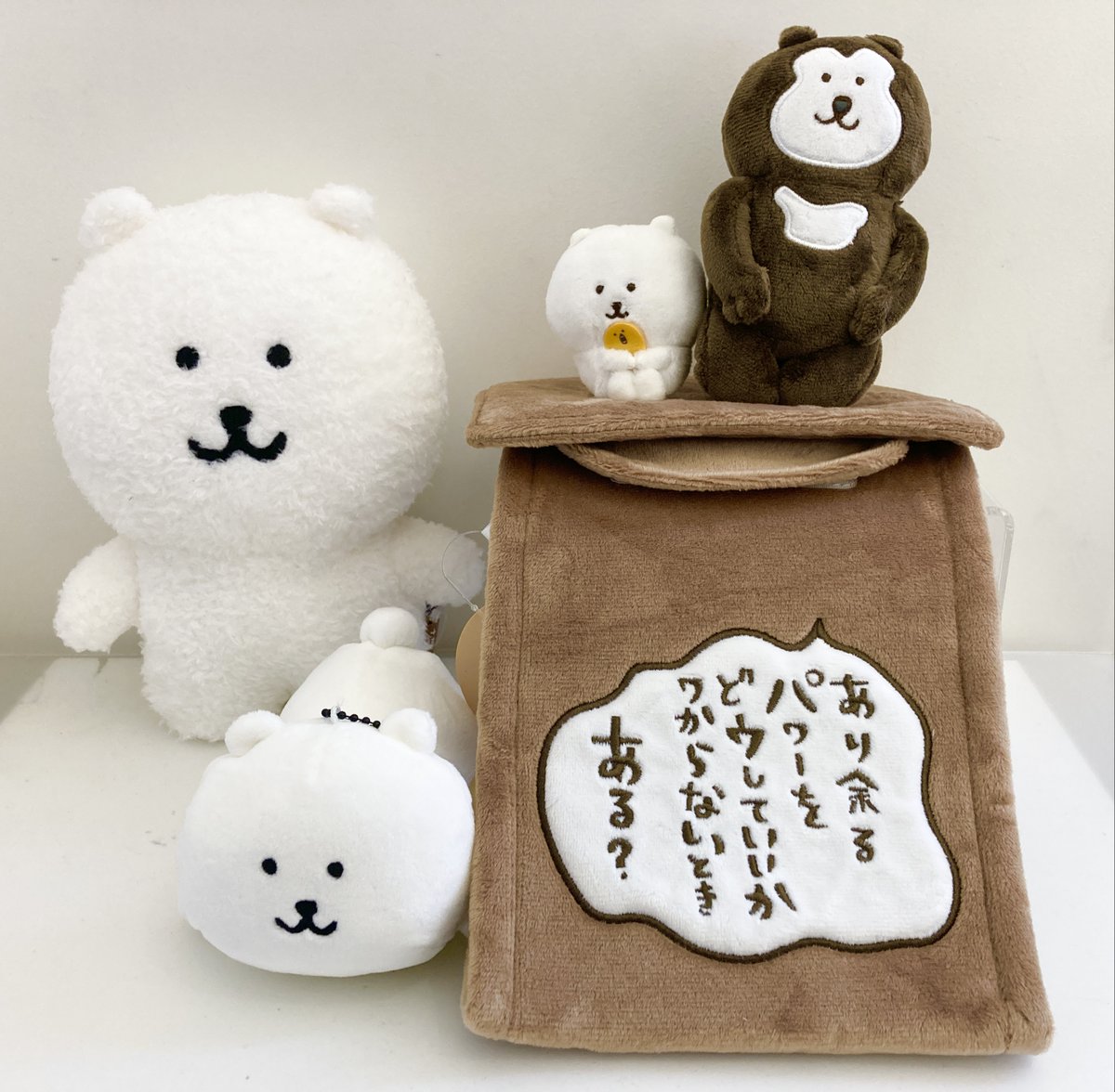 ナガノマーケット　ペーパーホルダーカバー　くまとマレーグマ　もぐらコロッケのゆめ くまとマレーグマ ペーパーホルダーカバー ナガノマーケット ペーパー