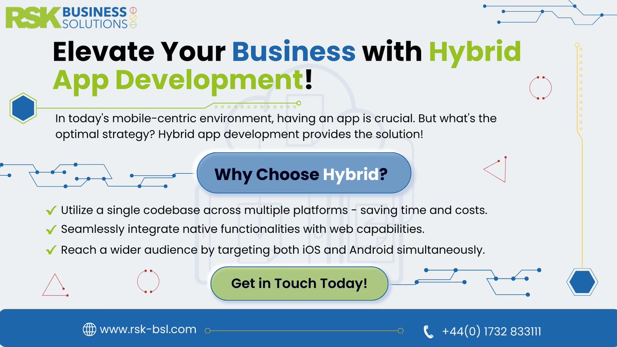 rsk_bsl's tweet image. In a mobile-centric world, having an app is non-negotiable.

But why settle for less when you can have it all?

Don't just meet expectations, exceed them!

Get in touch today: rsk-bsl.com | +44(0) 1732 833111.

#hybridappdevelopment