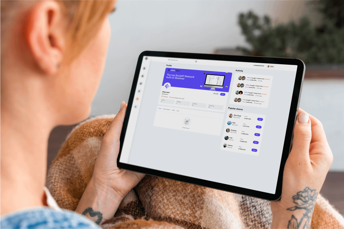 Features unseen in #SocialFi or any other social platforms are currently in works. 👨‍🔧

To set <a href="/xfamtech/">xfam.tech</a> apart from the rest. 
We're on #StarkNet💫