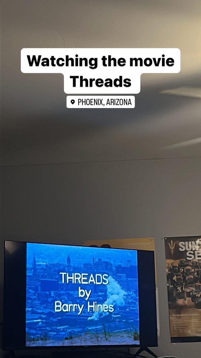 sundevilemily's tweet photo. Watching the 1984 film Threads on Tubi TV #tubitv #threads #threads1984 #threadsmovie https://t.co/CsdRWjkmms