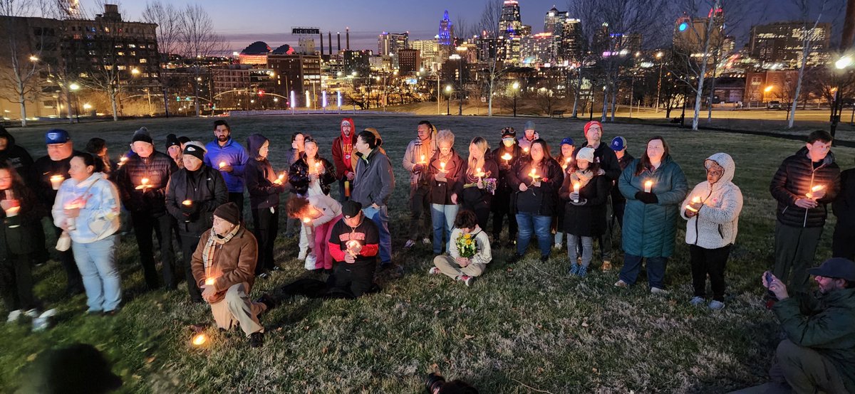 "It just sucks being so scared.  I'm 23.  I grew up when Sandy Hook happened.  Feels like nothing ever changes. I wanted to come out because it's a very lonely feeling and I didn't want to be alone." - Isabella Vides, who attended last night's vigil in Kansas City, Missouri. NPR