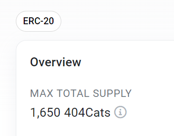 ox102call's tweet photo. The precise total supply of #404Cats has been revealed: 1650 tokens. 🐱💰
$Pandora's current market cap stands at $130M. 📈
✨ Imagine the possibilities: If #404Cat hits a $13M cap, each token could be valued at $7879! 🚀
✨ Let's turn dreams into reality! @BitcoinCats1Cat
#404cat #erc404plus
