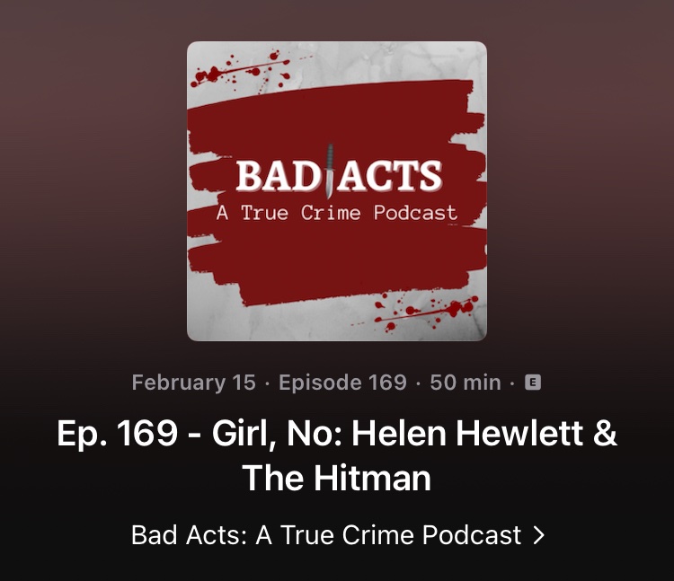 #murderforhire #podernfamily #listen #rate #review #newepisode #podcasters #podcastlife #creators #content #entertainment @badactspod  @citizenshanks 

podcasts.apple.com/us/podcast/bad…