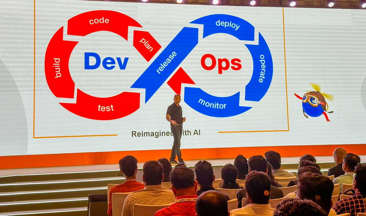 UiPath's tweet image. "Developers remain at the center of our innovation efforts. Our quest to reimagine #DevOps for #automation devs with #AI led us to the creation of UiPath Autopilot™."- Munil Shah at #UiPathDevCon.