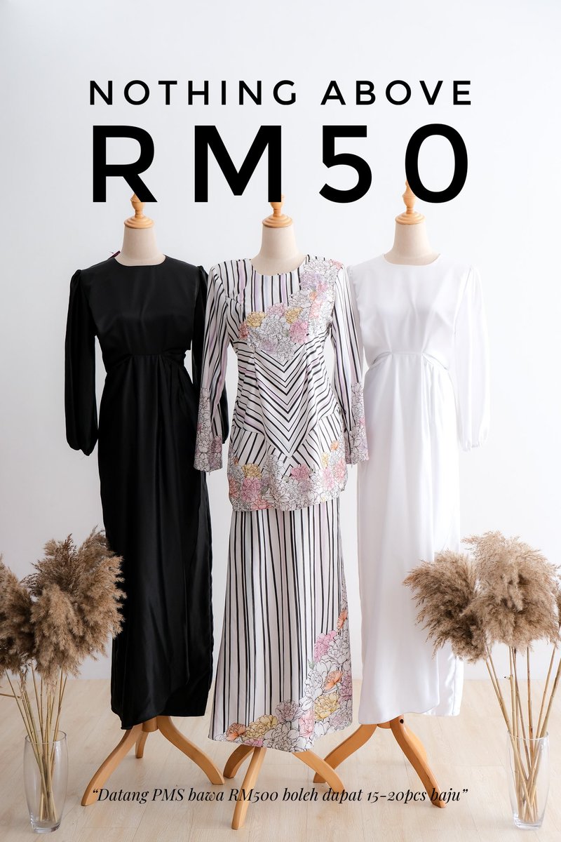 PrelovedMadness's tweet photo. Baju raya semua bawah RM50! https://t.co/GfC03bDV2E