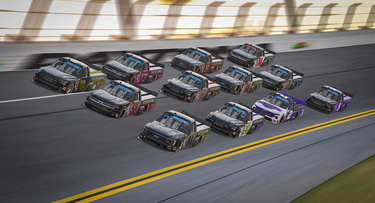 Once again, we came, we led, we died, the end. Had a ton of speed, unfortunately having 3 superspeedways brings out the worst in people. We move on!

2nd Split - p20
3rd Split -  p26
4th Split -  p34
6th Split -  p8, p11
7th Split -  p7, p9, p10, p11, p32
8th Split -  p6, p7, p25