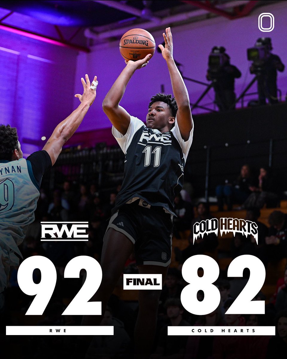 RWE gets a much needed win over the Cold Hearts in Indy… Dreamerz tomorrow 👀 Karter Knox- 35 PTS Daquan Davis- 20 PTS l 8 REB l 6 AST l 3 STL Somto Cyril- 8 PTS l 6 REB l 3 BLK Jayden Wilkins- 11 PTS Adam Oumiddoch- 18 PTS l 9 REB Mikel Brown Jr- 13 PTS l 8 AST l 5 REB