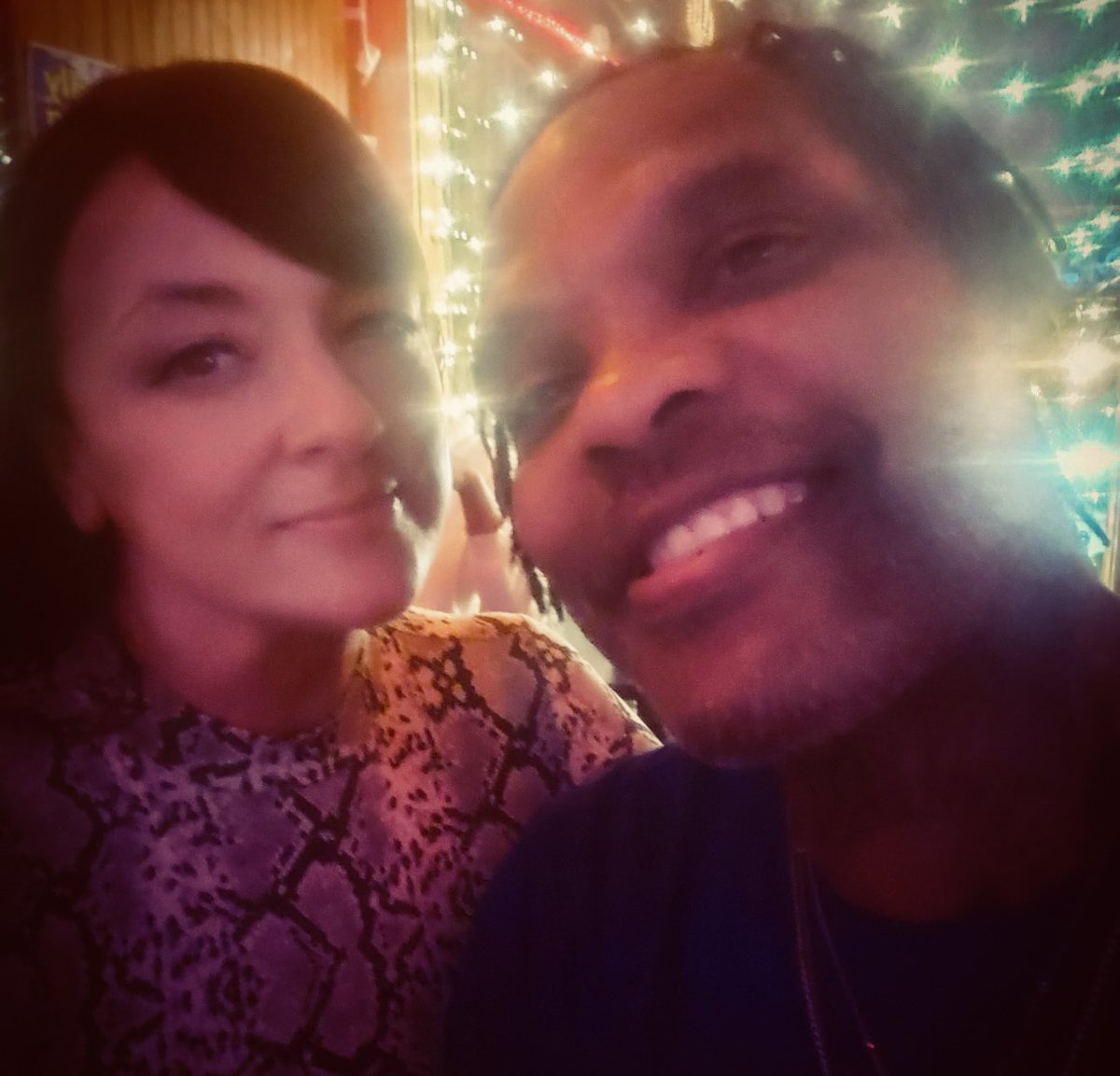 LadyLikeNoOther's tweet photo. Love him or hate him…but respect him. 
Always a great time w/ Spree 🫶💙🧡 🏀 https://t.co/2bYmHP7BqT