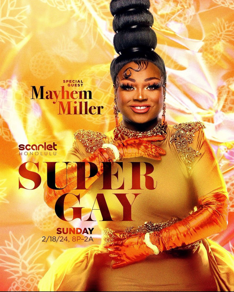 TheLucasBrandX's tweet photo. This Sunday! It’s a holiday weekend. Meet me at @ScarletHNL with The Queen @TheOnlyMayhem. https://t.co/hWtpP647zL