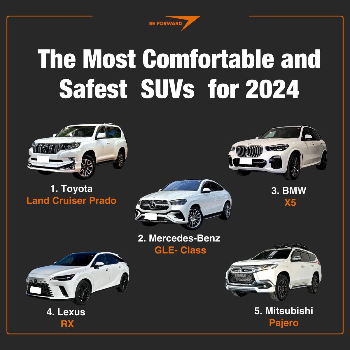 The most comfortable and safest SUVs for 2024