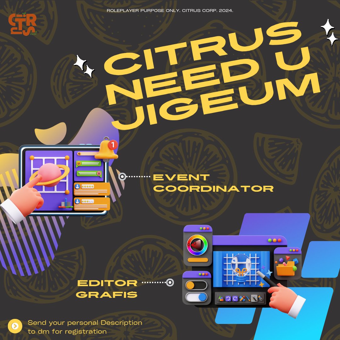 ㅤ
ㅤ 
🔔 ───────────────
𝗖𝗜𝗧𝗥𝗨𝗦 𝗡𝗘𝗘𝗗 𝗨 𝗝𝗜𝗚𝗘𝗨𝗠 !!!
Periode Februari - Mei 2024

ㅤ