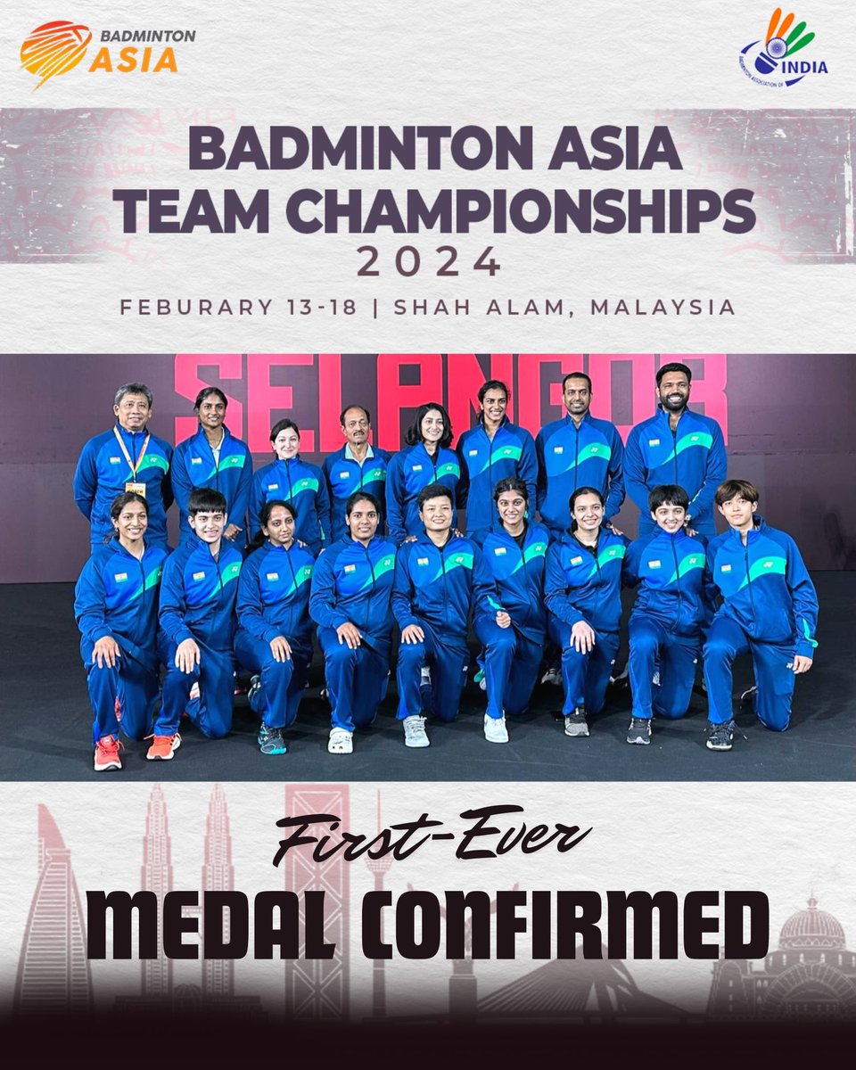 NavinSports's tweet image. What a morning it has been !
Indian girls badminton team secured their 1st ever medal in #BATC
Indian team beat HKG by 3-0 we will face either Japan or China in SF !
Congratulations Girls 💪💪🔥well deserved!
#BATC2024
