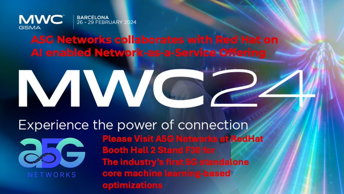 SonaliGholap1's tweet photo. @A5gNetworks , a market-leading autonomous mobile core software company, announced today an edge offering for AI (artificial intelligence) enabled Network-as-a-Service (NaaS) with Red Hat, the world's leading provider of open-source solutions. 

https://t.co/ismxRqMUiC https://t.co/ppNgExuwZR