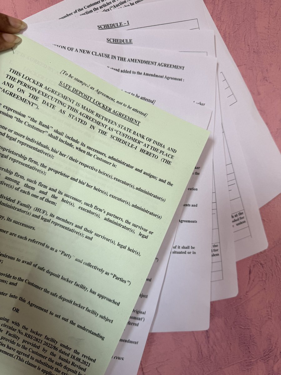 All Users of Bank Lockers now being asked to sign a new contract with 100  Rs stamp paper. The price majority of honest citizens pay, thanks to a few  crooks. Time @RBI