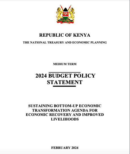 AmbokoJH's tweet photo. Folks, as the US$/Kes exchange consumed all our attention yesterday, the Final Budget Policy Statement for 2024 dropped. 
Quick highlights on what stands out for me.
A 🧵 https://t.co/aheinlxiwm