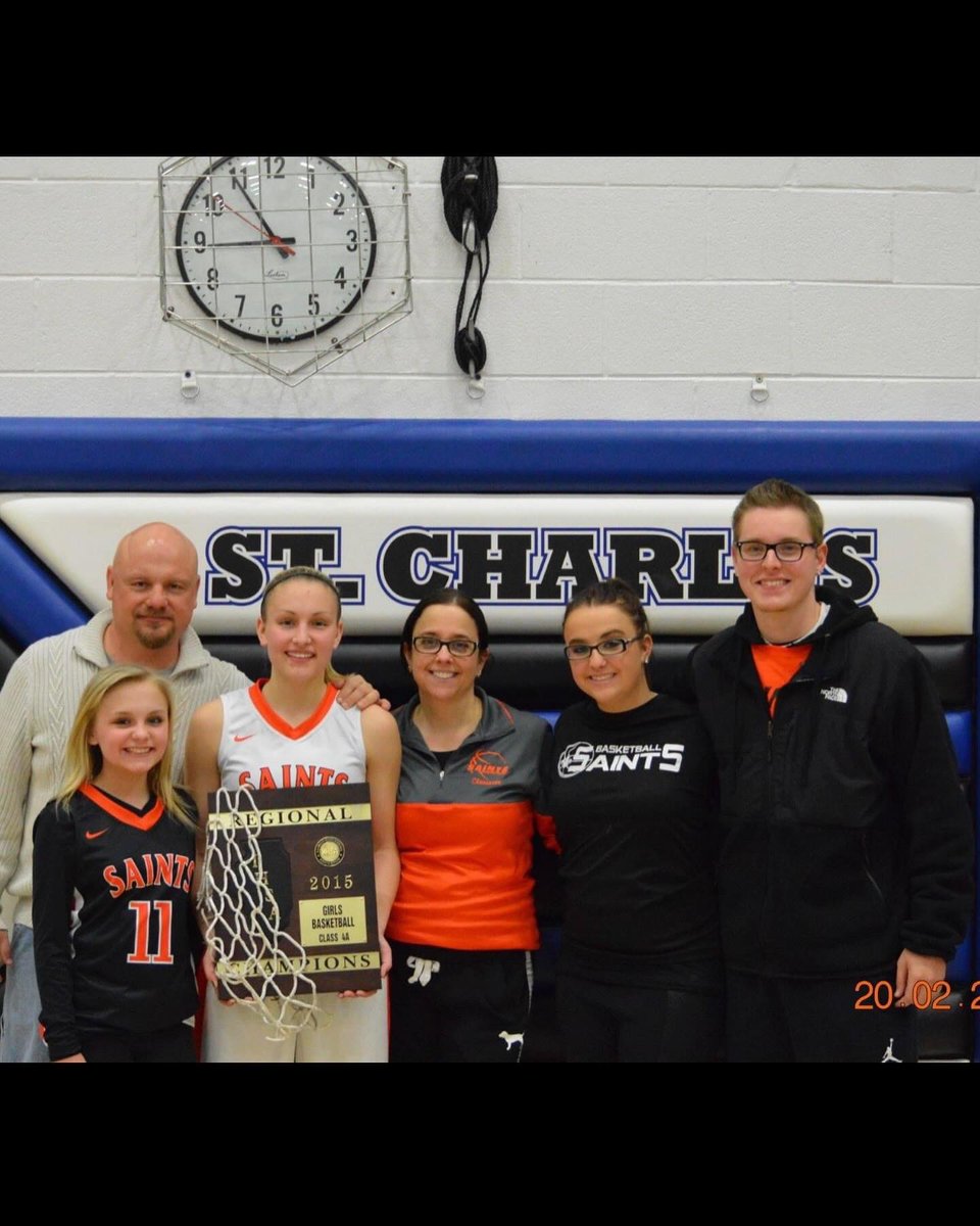 9 years almost to the day..regional champions as a player and your first as a head coach! So proud of you and this team @katieclaussner11 <a href="/stcegirlshoops/">St. Charles East Girls Basketball</a> <a href="/Zahendr1/">Zachary Hendry</a> ! LFG!! 🥹🏀♥️⚜️