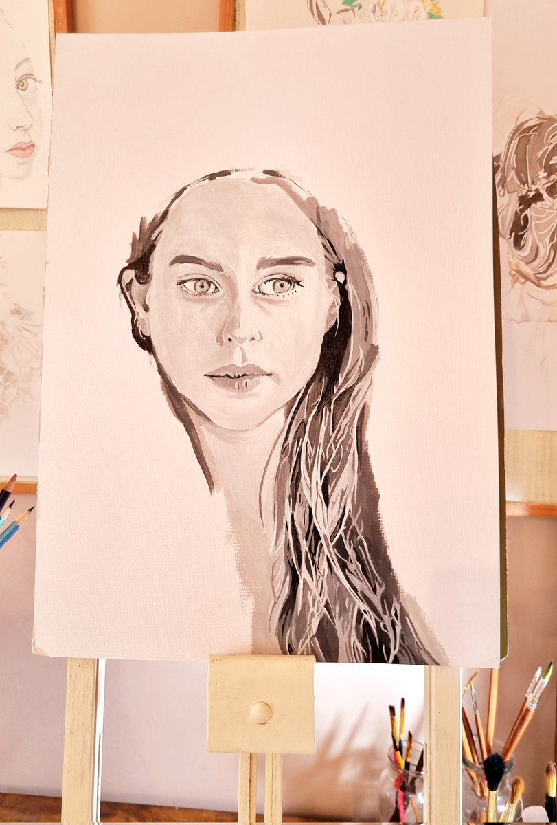 Lisacolourlush's tweet photo. Work in progress #painting #art #draw #creative #easle #studio https://t.co/n9yc7g5Zt5
