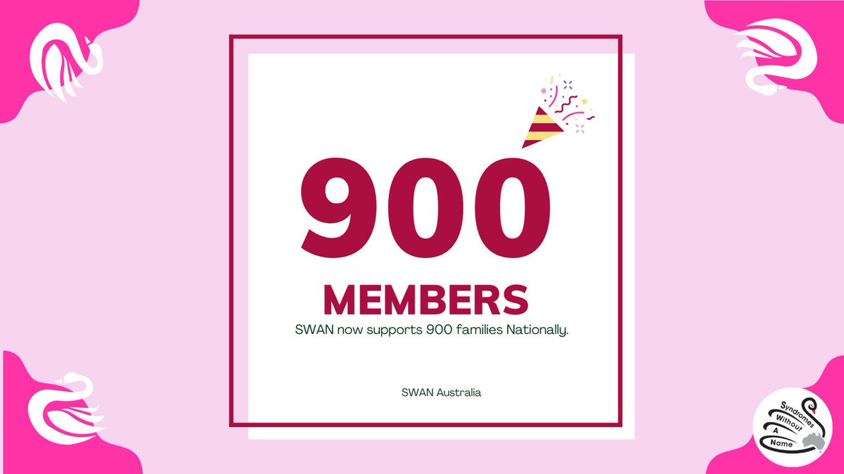 🎉 We've Reached 900 Members! 🎉 SWAN is thrilled to announce that our community has grown to 900 members nationwide! That means we're supporting 900 families on their unique journeys! Donate today: bit.ly/46oW9Sh