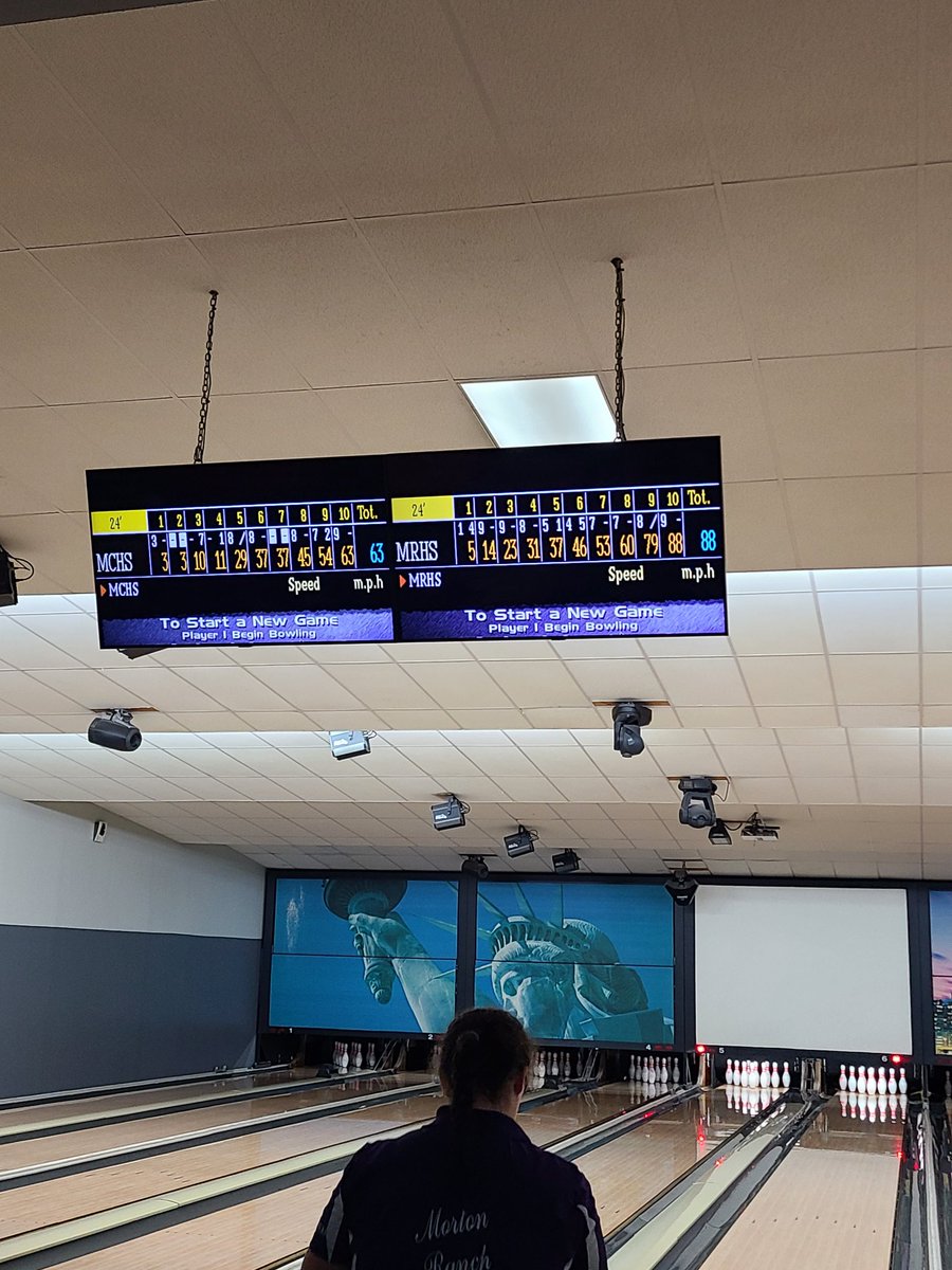 bowling_mrhs's tweet photo. Check out our bowling Mavs in action from their last match this season!!! 
#teammav
Girls team taking home the win today!!! https://t.co/gFuvfIFgYH