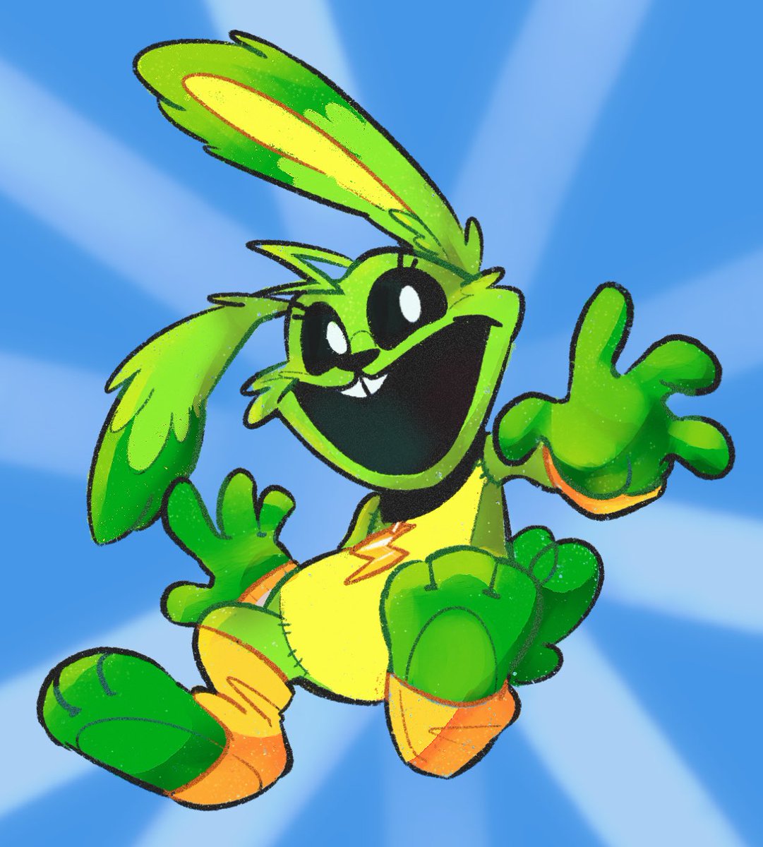 Hoppy redesign!!🔋⚡️ #SmilingCritters #PoppyPlaytime3