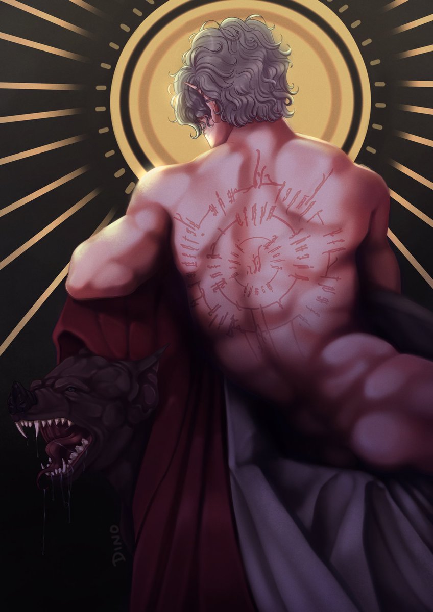 I am so much more than what you made me 🦇 
(inspired by Roberto Ferri’s Requiem) #Astarion #BaldursGate3